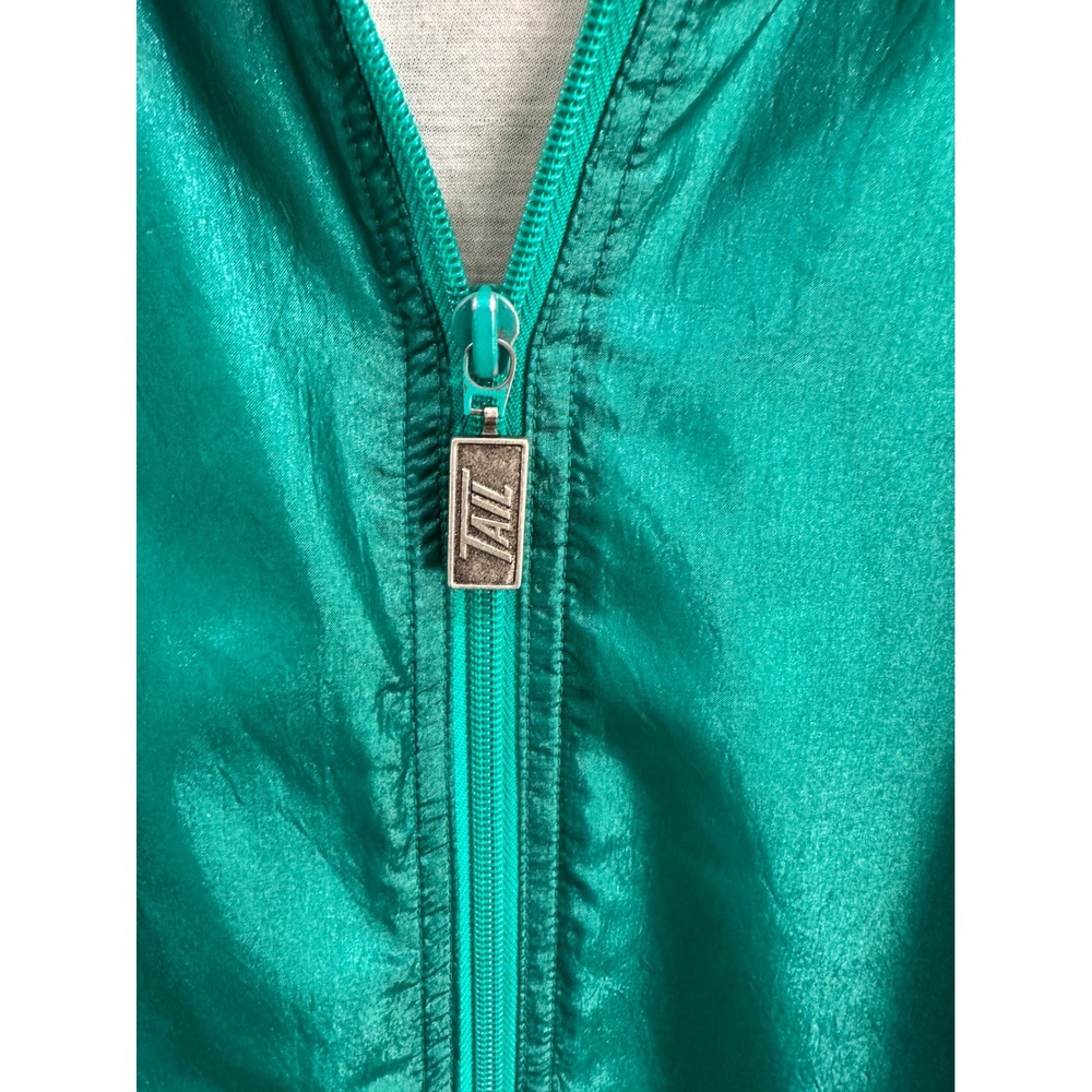Vtg TAIL Sporty Teal Tracksuit Womens M Jacket Pants Retro Tennis - Picture 4 of 13